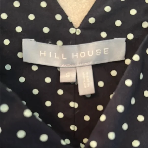 *SOLD*  Hill House Womens Jacqueline Cotton Satin Polka Dot Dress - Size S - Picture 10 of 11